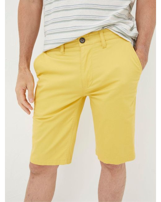 FatFace Yellow Fatface Mawes Chino Shorts for men