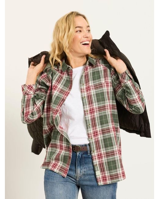 FatFace Blue Fatface Bessie Petite Check Shirt