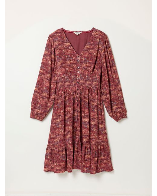 FatFace Multicolor Fatface Eden Regular Jacquard Dress