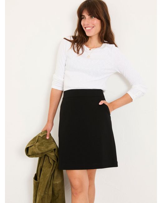 FatFace White Fatface Jess Ponte Mini Skirt