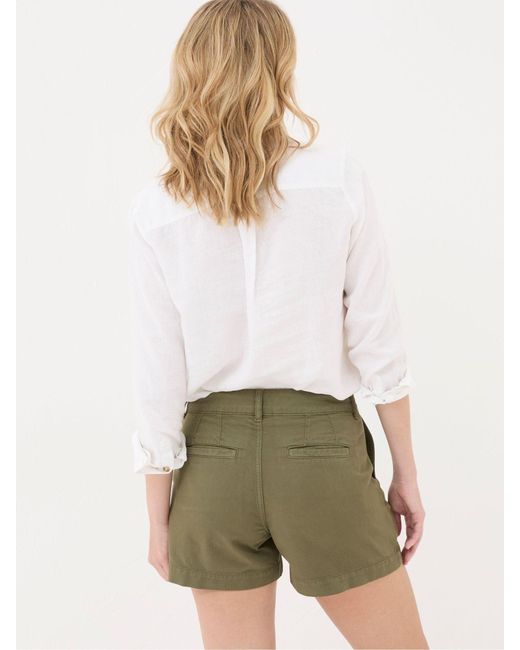 FatFace White Fatface Tia Twill Shorts