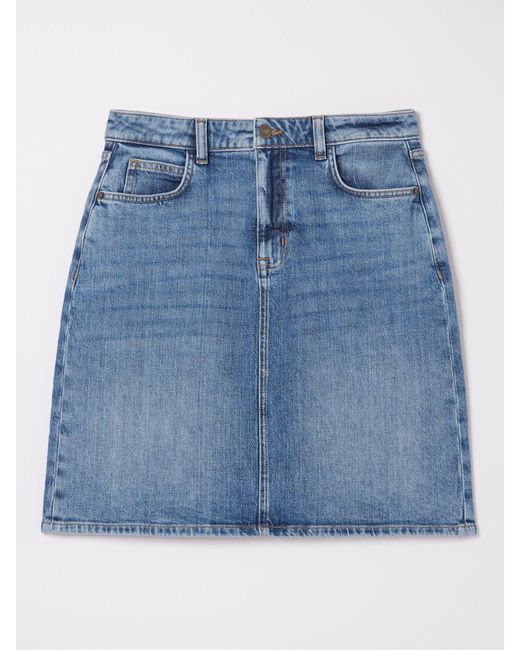 FatFace Blue Fatface Hattie Denim Skirt