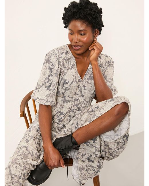 FatFace Natural Fatface Milly Petite Midi Dress