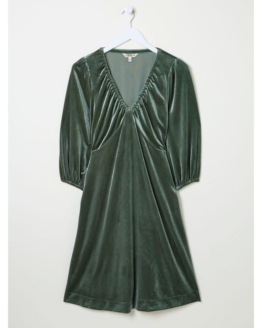FatFace Black Fatface Gracie Velvet Dress