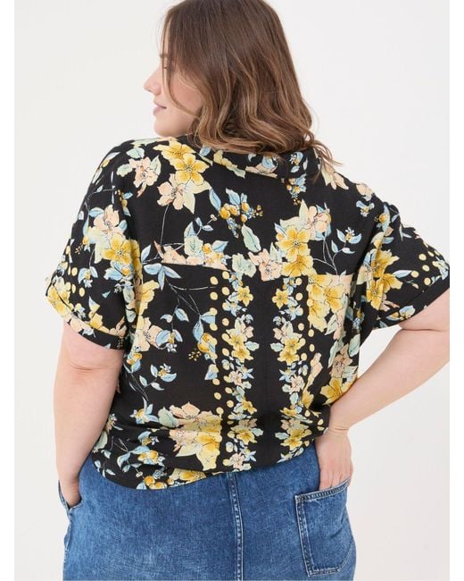 FatFace Blue Fatface Cali Citrus Floral Shirt