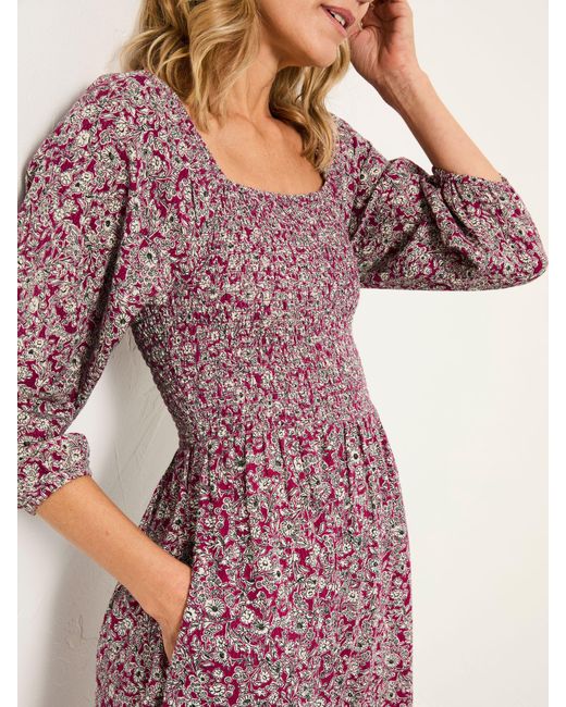 FatFace Pink Fatface Adele Petite Midi Dress