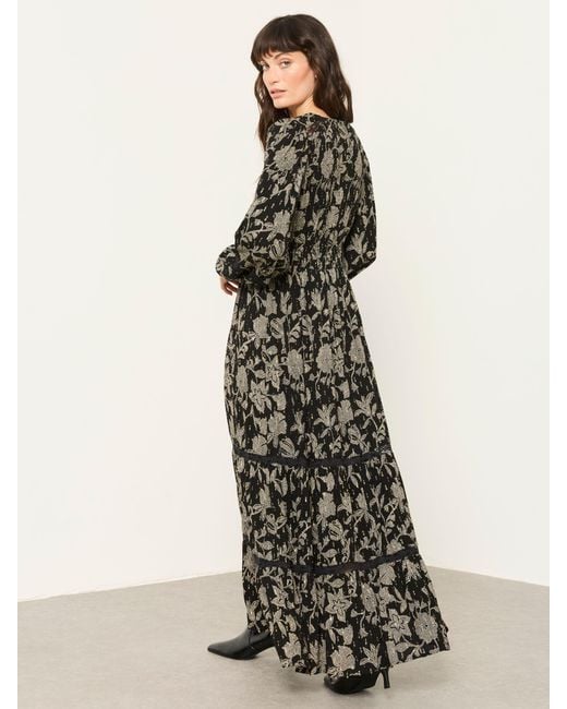 FatFace White Fatface Eden Jacquard Maxi Dress