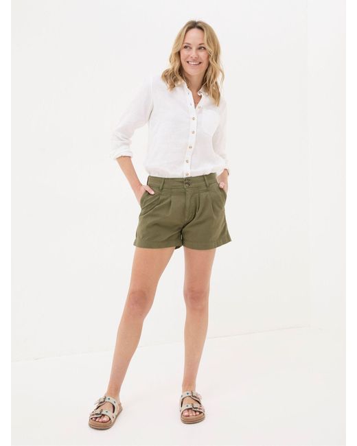 FatFace White Fatface Tia Twill Shorts