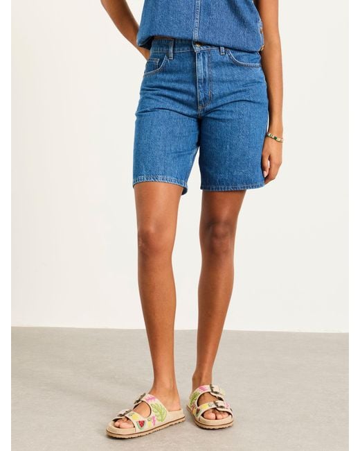 FatFace Blue Fatface Isabelle Bermuda Denim Shorts