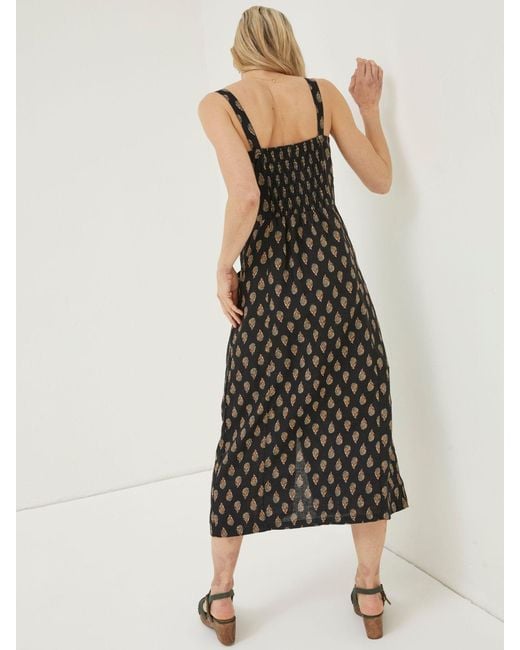 FatFace White Fatface Woodblock Corey Linen Dress