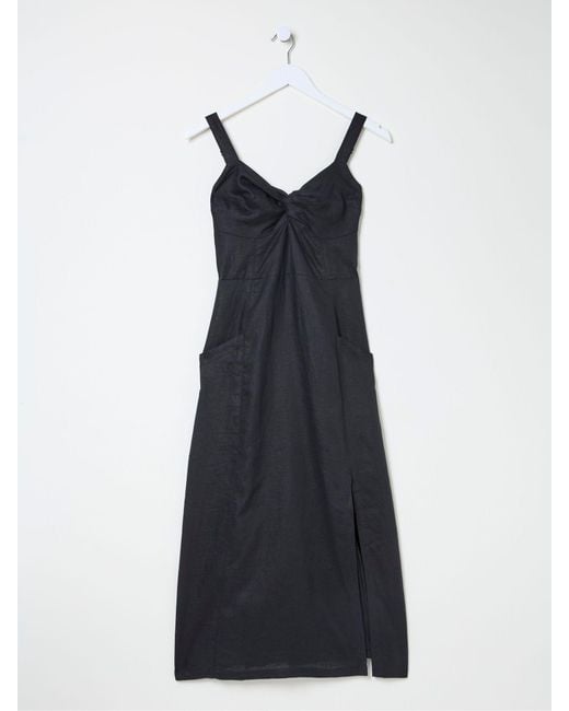 FatFace White Fatface Talia Linen Midi Dress