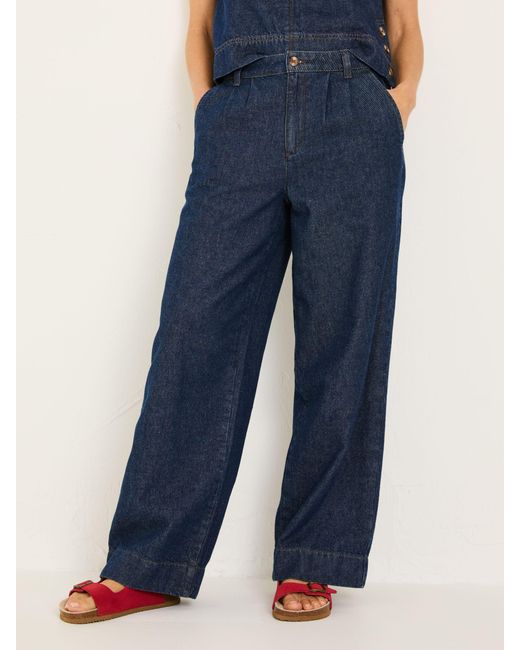 FatFace Blue Fatface Arie Wide Leg Wide Leg Jeans
