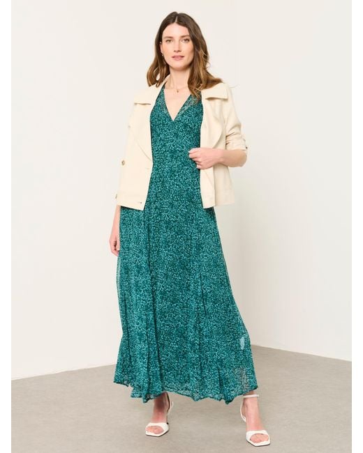 FatFace Green Fatface V & A Fatface Maisie Maxi Dress