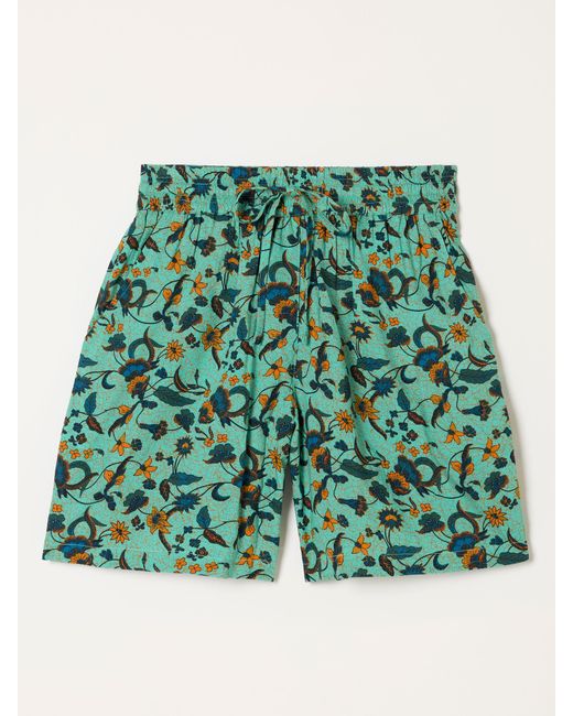 FatFace Green Fatface Anna Tropical Longline Shorts