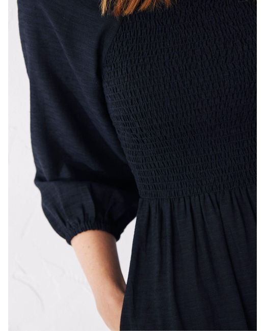 FatFace Blue Fatface Adele Midi Dress With Linen