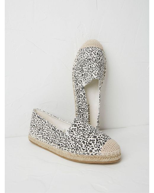 FatFace White Fatface Printed Maggie Espadrilles
