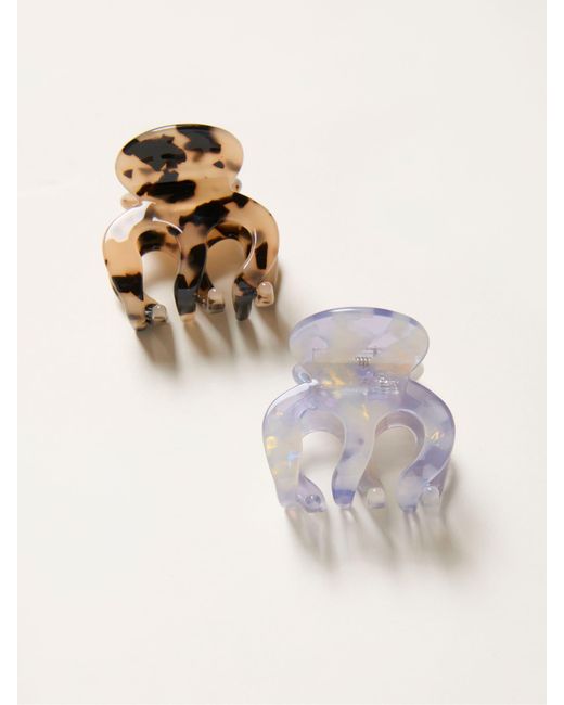 FatFace Metallic Fatface 2 Pack Claw Clips