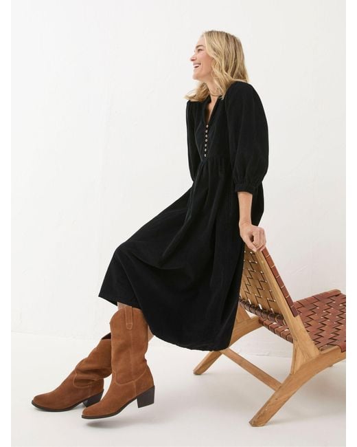 FatFace Black Fatface Ceil Check Dress