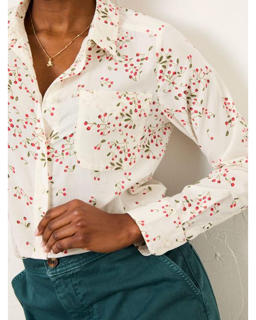 FatFace Natural Fatface Olivia Regular Shirt