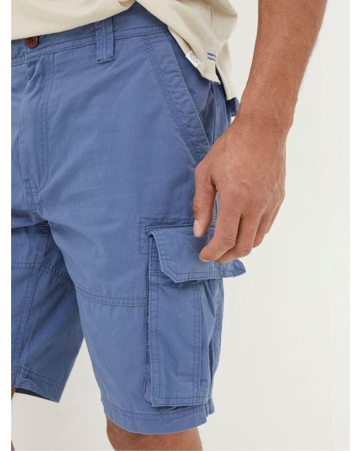 FatFace Blue Fatface Bude Lightweight Cargo Shorts for men
