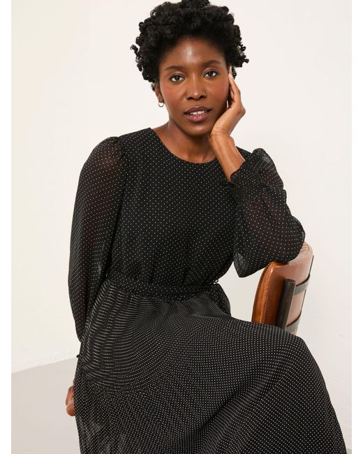FatFace Black Fatface Darcy Regular Darcy Midi Dress