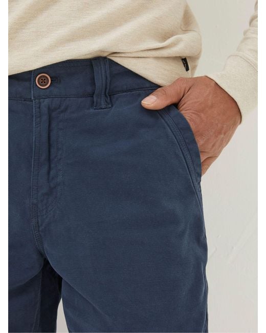 FatFace Blue Fatface Cove Flat Front Shorts for men