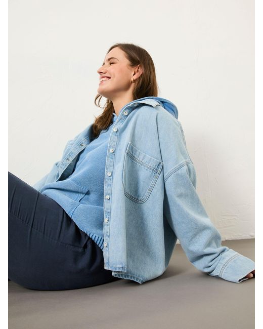 FatFace Blue Fatface Sara Chambray Shirt