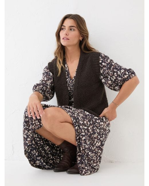FatFace Black Fatface Libby Midi Dress