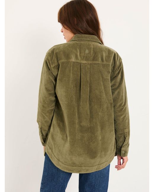 FatFace Green Fatface Alva Cord Overshirt
