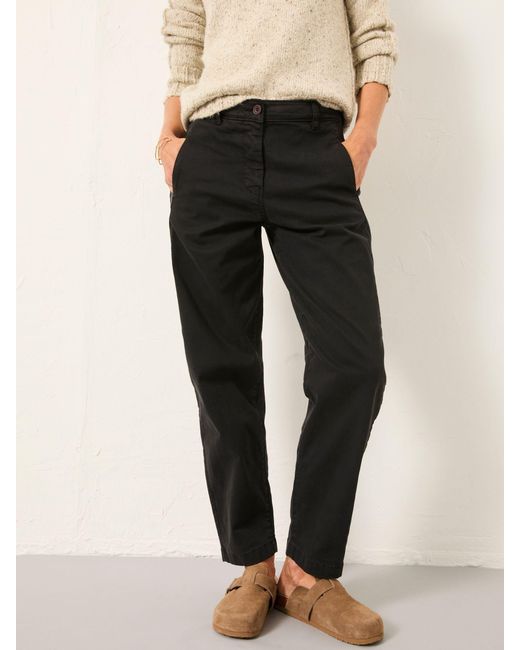 FatFace Black Fatface Ottilie Tapered Leg Trouser