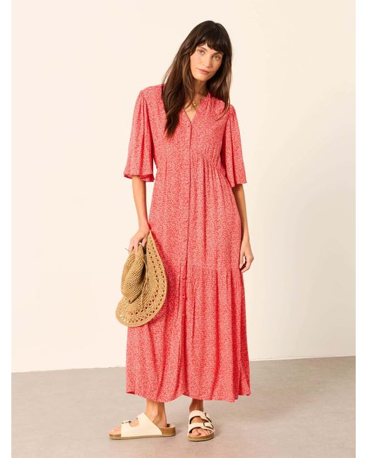 FatFace Pink Fatface Paige Petite Midi Dress