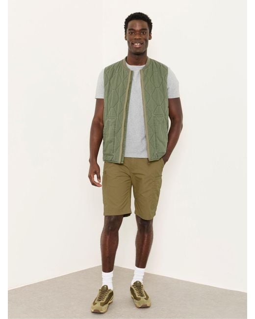 FatFace Natural Fatface Burley Lightweight Cargo Shorts for men
