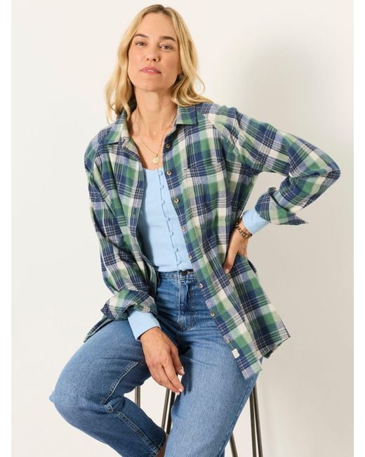 FatFace Blue Fatface Bessie Petite Check Shirt