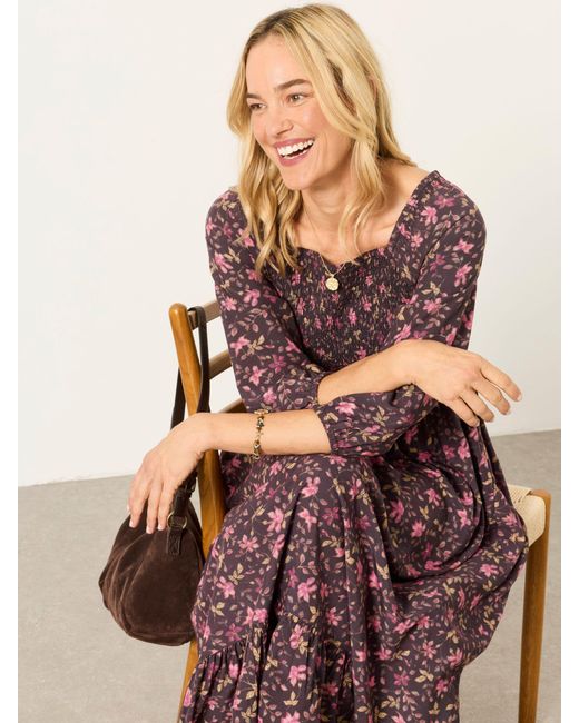 FatFace Pink Fatface Adele Midi Dress