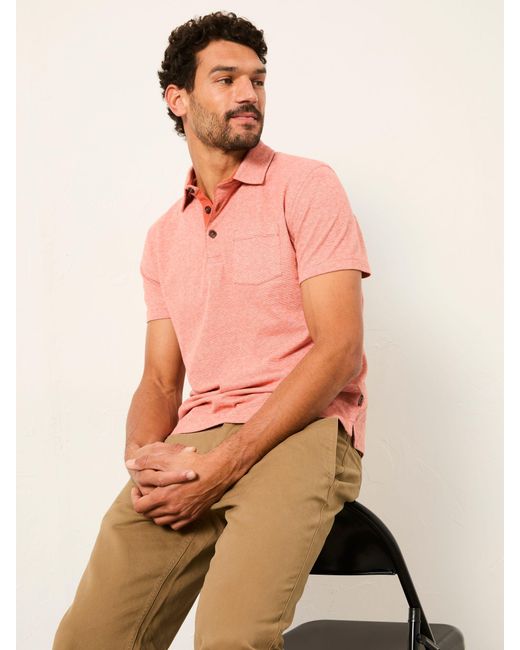 FatFace Orange Fatface Elm Polo Shirt for men