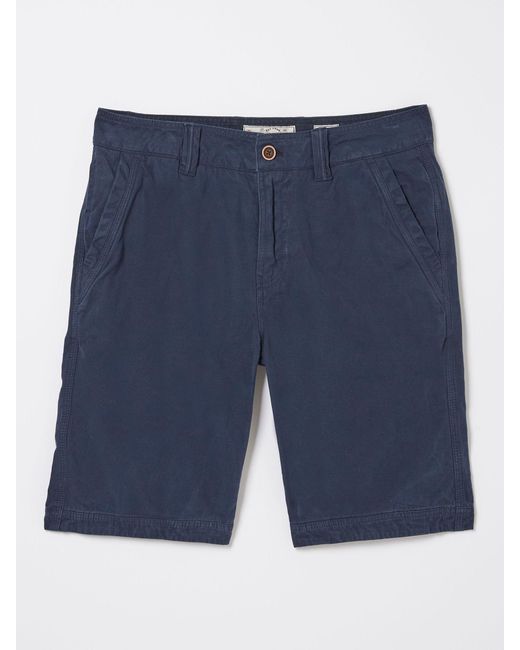 FatFace Blue Fatface Cove Flat Front Shorts for men