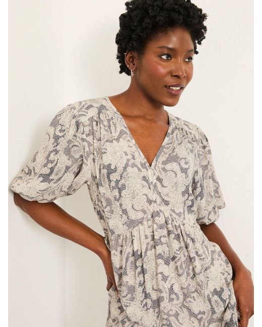 FatFace Natural Fatface Milly Regular Midi Dress