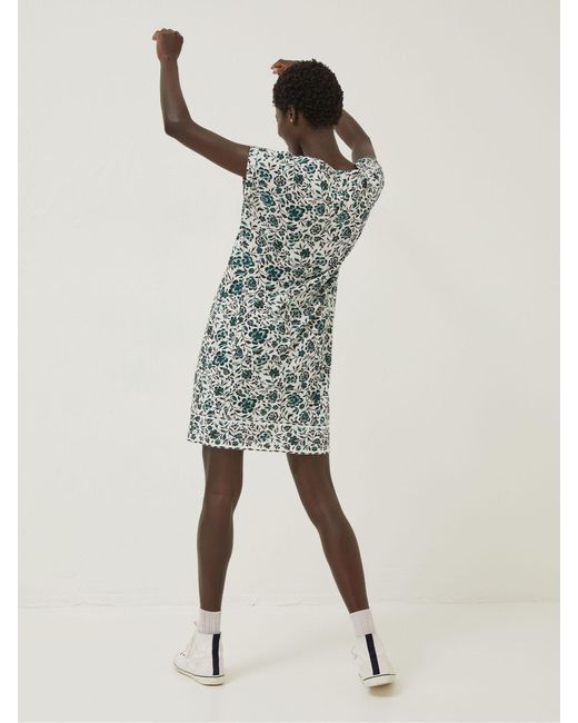 FatFace Natural Fatface Iris Sketched Jersey Dress