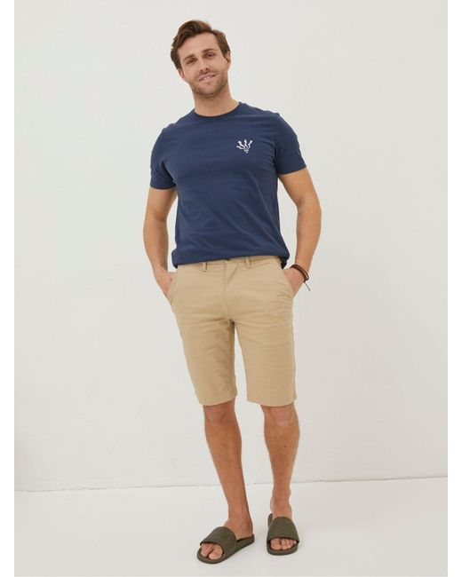 FatFace Blue Fatface Mawes Chino Shorts for men