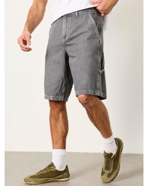 FatFace Gray Fatface Loose Fit Denim Shorts for men