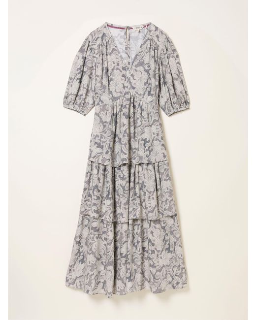 FatFace Natural Fatface Milly Regular Midi Dress