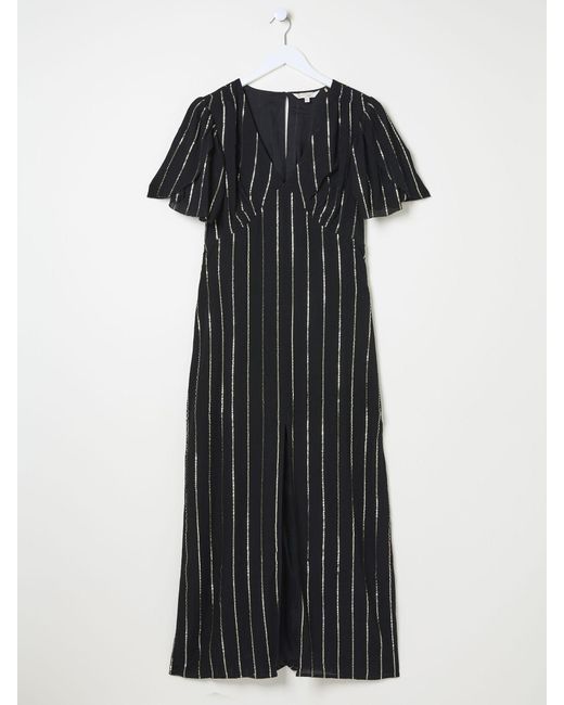 FatFace Brown Fatface Iris Metallic Maxi Dress