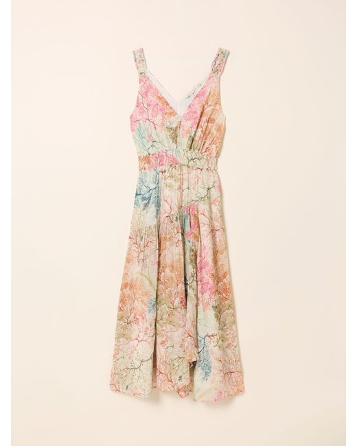 FatFace Natural Fatface V & A Fatface Maggie Petite Midi Dress