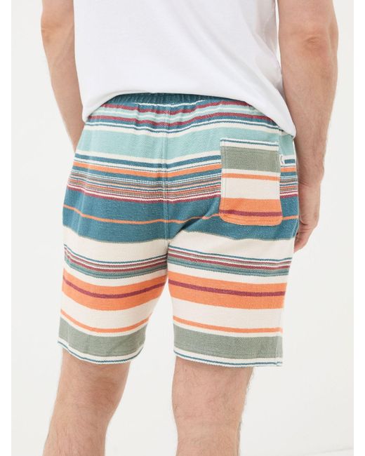 FatFace Blue Fatface Trescoe Stripe Shorts for men