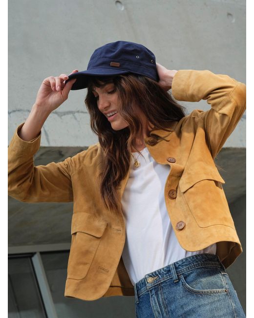 FatFace Blue Fatface Eliza Regular Suede Jacket