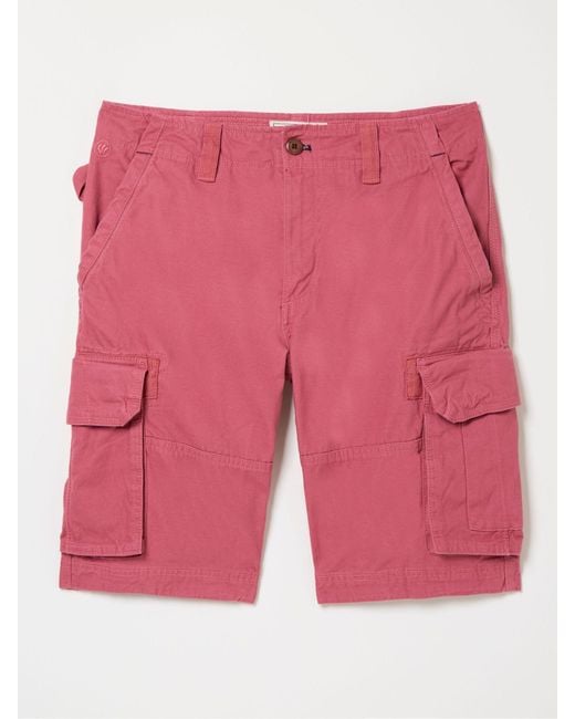FatFace Pink Fatface Breakyard Cargo Shorts for men