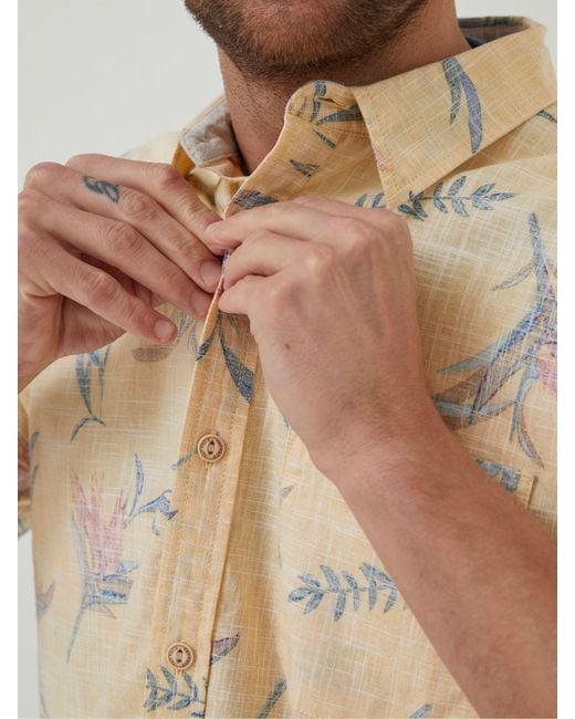 FatFace Blue Fatface Paradise Print Shirt for men