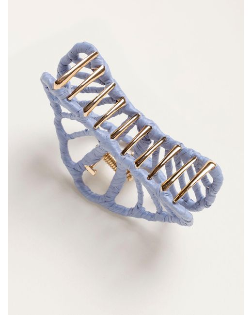 FatFace Blue Fatface Shell Wrapped Claw Clip