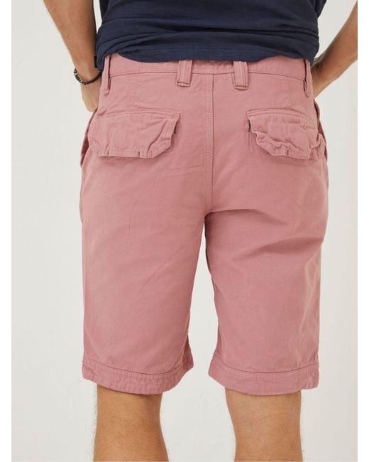 FatFace Pink Fatface Cove Flat Front Shorts for men