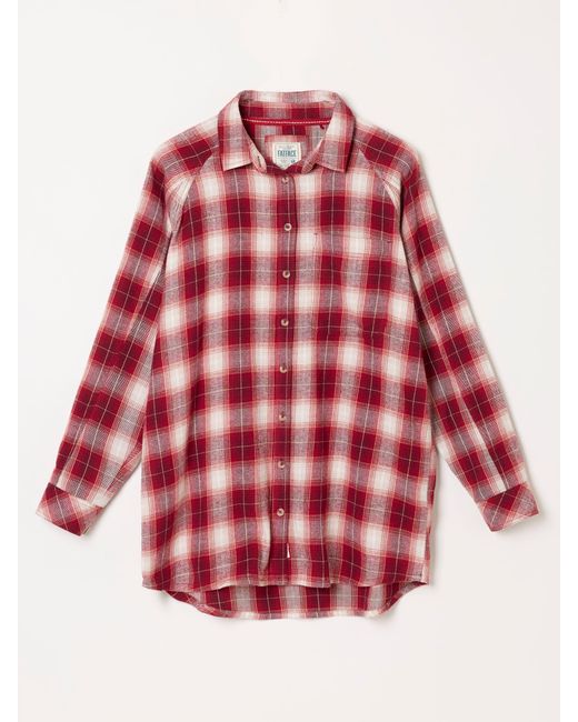 FatFace Red Fatface Bessie Regular Check Shirt